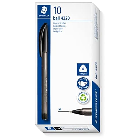 STAEDTLER Rainbow Stick Ballpoint Pens - Black Cover