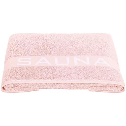 Delindo Lifestyle Saunatuch Colares, XXL Frottee Saunahandtuch für Damen, Baumwolle, pink rosa, 80x200 cm groß