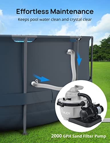 Evajoy EJ-HF032 16Ft X 48In Metal Frame Swimming Pool Set, Round Above Ground Pool Set thumb #5