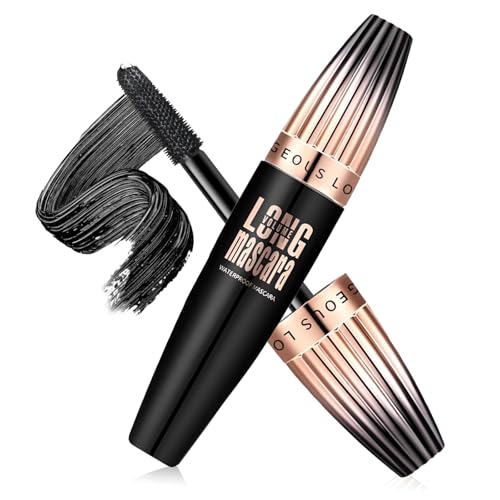 4D Fibre Soie Mascara, Mascara Imperméable, Allonge et Recourbe les