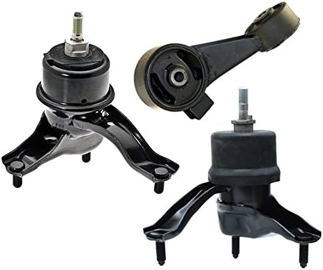 K2012 Engine Motor & Transmission Mount Kit 3PCS Compatible with Fits 2004-2008 Toyota Solara 3.3L | A4212 A62006 A4207