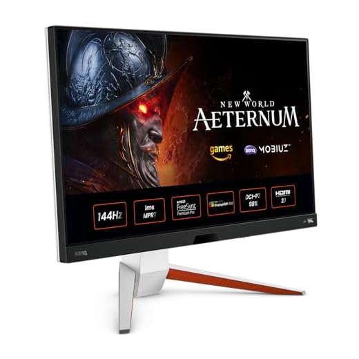 BenQ MOBIUZ EX2710U 27" 4K UHD IPS Gaming Monitor, 144Hz 1ms GtG, HDR 600, HDRi, HDMI 2.1 (Full 48Gbps Bandwidth), 98% P3, FreeSync Premium Pro, Eye-Care, Microphone, Built-in Speaker, Remote Control