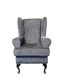 EURODIVANI Orthopaedic high seat chair 21 inch seat height in Charcoal colour, Firm and comfortable, ideal for the disabled or recovering from an operation or accident