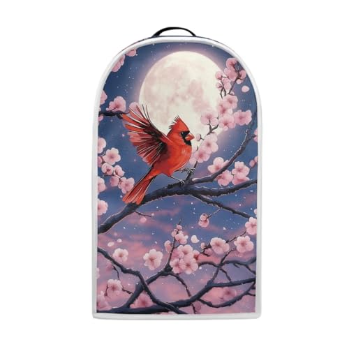 Image of Talayituse Cardinal Cherry Blossom Moon Print Blender Dust Cover, Fingerprint Protection Cover for Stand Mixer or Coffee Machine, Home Kitchen Appliance Covers for Stain Dust Resistant Supplies