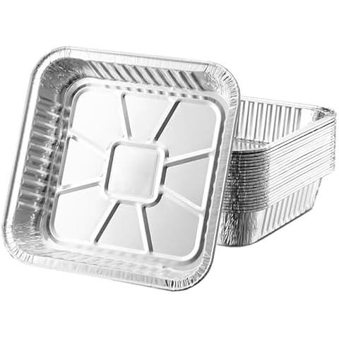 Estefanlo 30 Pcs Aluminium Foil Trays Cover