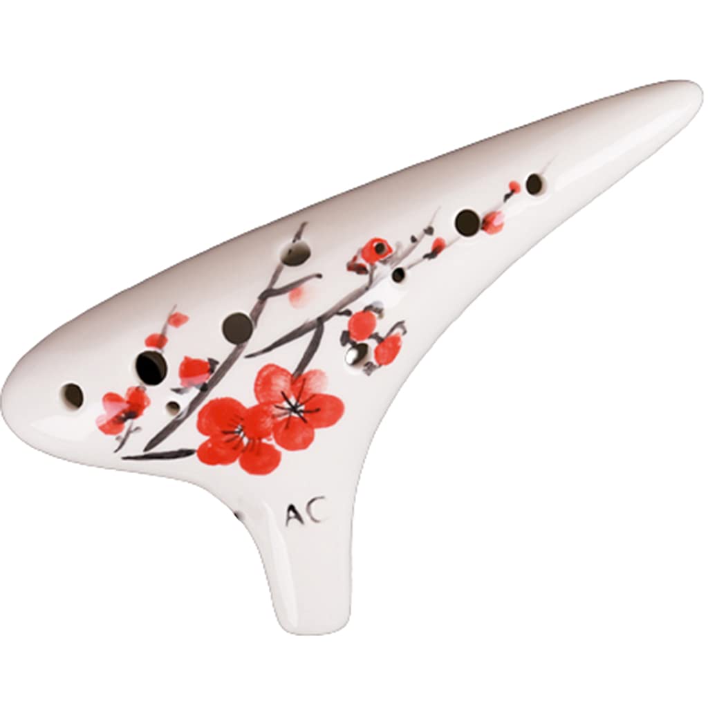 Ocarina Creativa Pintada a Mano de Estilo Submarino, Instrumento de Viento Ocarina Alto C (AC) de 12 Hoyos, Regalos para Estudiantes Principiantes Amantes de la música
