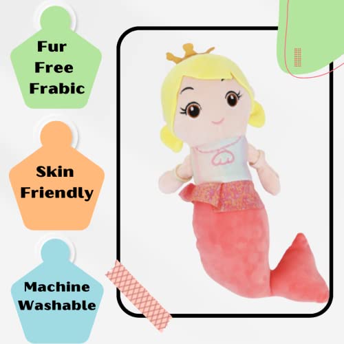 Image of A Little Swag Soft Mermaid Doll Princess Stuffed Plush Toys for Birthday Theme Gifts Present Home Decoration for Kids Girls (25 cms)