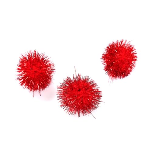 GALPADA 30 Stück Bunte Lamettakugeln Aus Glitzer Pompons Katzenbälle...