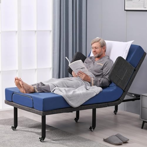 ESHINE Adjustable Bed with 6 inch Hospital Mattress