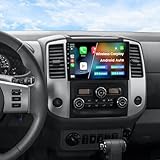 Car Radio for Nissan Frontier SV 2013-2020 2G+64G, Biorunn 9 Inch IPS Touch Screen Stereo Head Unit Wireless Car-Play Android Auto Blue-Tooth GPS Navi Upgrade Dash Kit WiFi FM RDS
