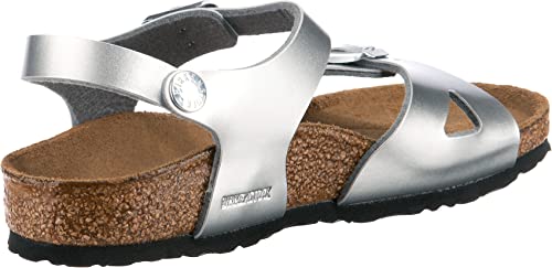 Birkenstock Rio Kids Electric Metallic Silver Birko-Flor 13 US Child4