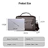 FANDARE Retro Briefcase Men Messenger Bag PU Leather Handbag Laptop Tote Bag fit 12.9 inch Laptop Large Shoulder Bag for Work Professional Business Office College Travel Satchel Crossbody Bag Brown #2