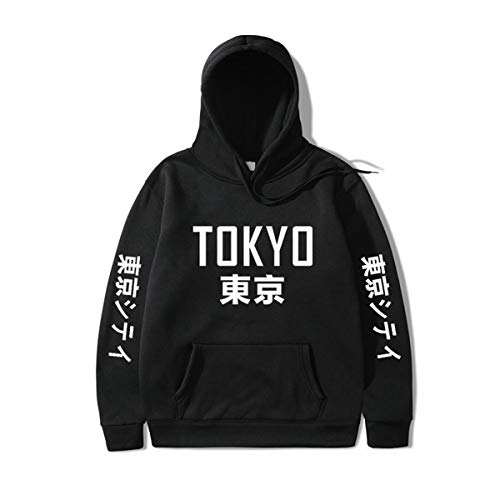 Seidarise Men's hip hop hoodie,TOKYO hoodie Sweatshirt Oversized Streetwear Casual Pullover