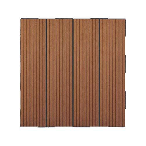 Snap & Go Dalle en Composite (Lot de 4) - Brun 30 x 30 cm