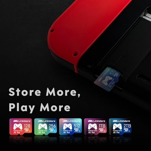 Image of LinkMore 2TB Gaming Micro SDXC Card, A2, UHS-I, U3, V30, Class 10, Read Speed Up to 160MB /s, Write Speed Up to 130MB /s, SD Adapter Included (XV23 PRO)
