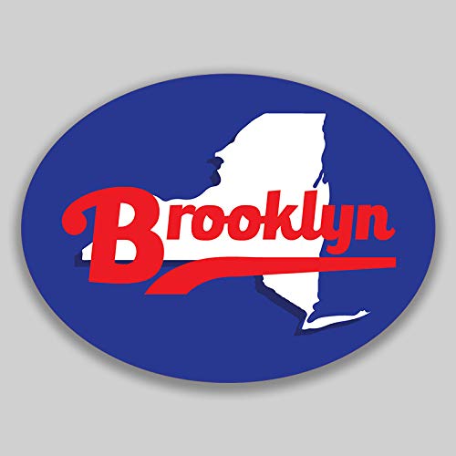 Autocollants Brooklyn New York JMM Industries PDS1909 en vinyle lot de 2