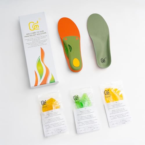 Image of Plantar Fasciitis Insoles, Adjustable Arch Support Insoles with 4 Pairs Arch Support Inserts for Different Heights and Hardness of Left and Right Feet, Orthotic Insoles for Walking & Standing