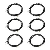 6 DS18B20 Temperatursensoren, 2 m, wasserdicht, geeignet für Entwicklungsboards von Arduino, Xiao, ESP32 usw., Edelstahlsonde, Temperaturbereich (-55 °C bis +125 °C)