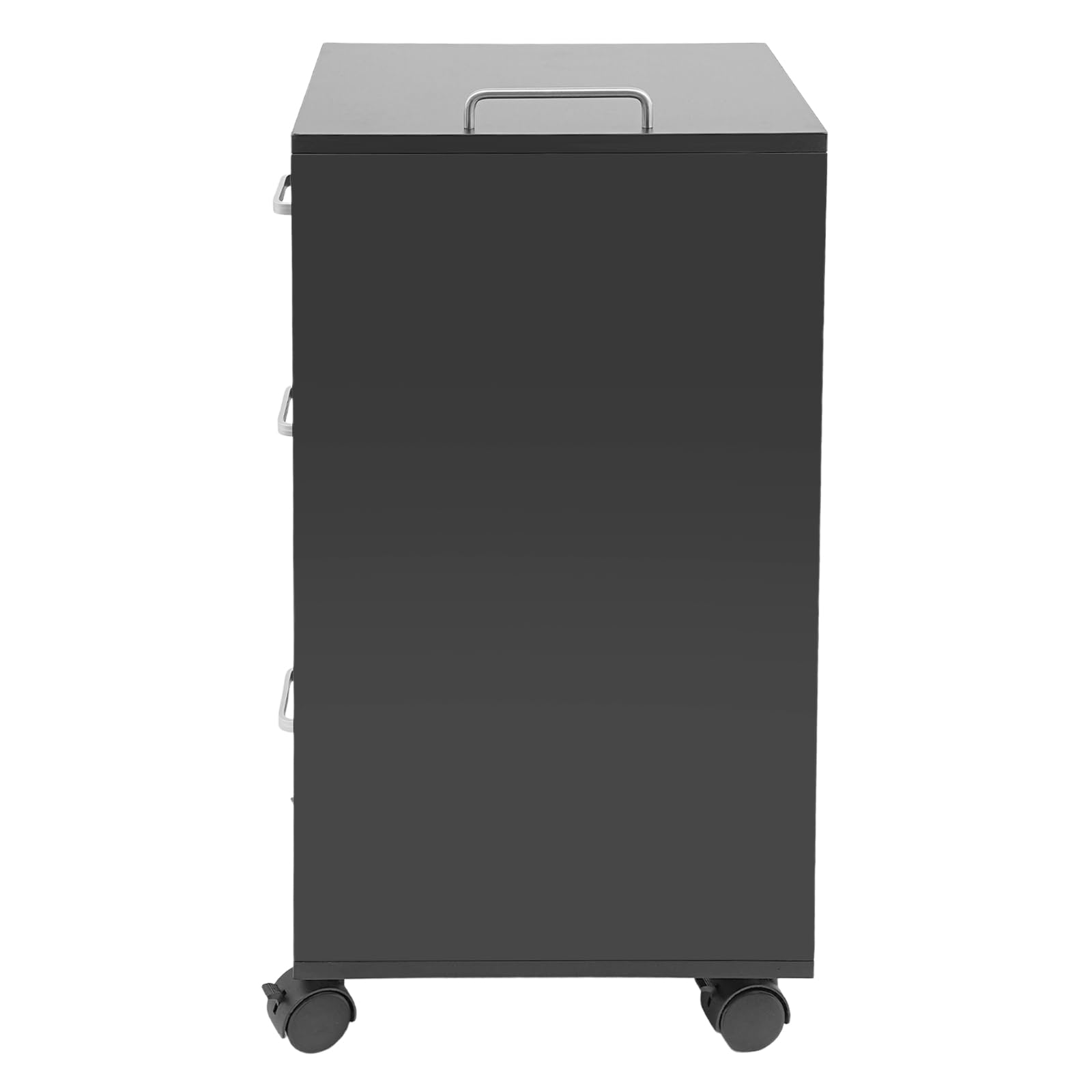 toczący się stół do manicure, składany mobilny stolik do manicure, walizka transportowa do makijażu z 3 szufladami, zwijany stół do manicure jako stolik do salonu paznokci, biurko (czarny)