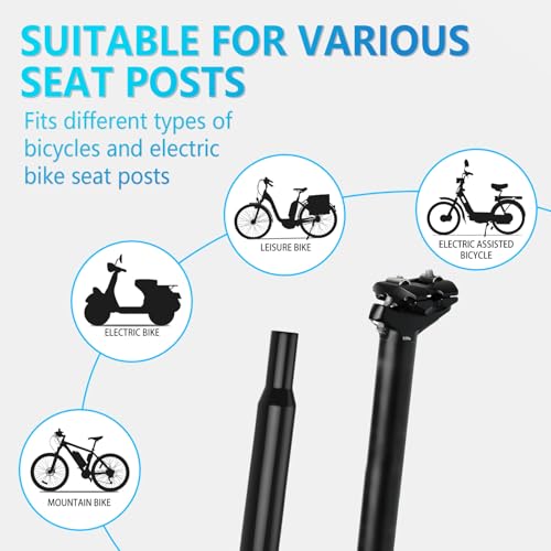 YLG Noseless Bike Seat for Men Women, Comfort Seat Cushion Compatible with Peloton, Electric Bike, Outdoor & Indoor Bikes, Wide Bicycle Saddle Replacement, Waterproof Bike Seat (Silver Noseless 10\") - Thumbnail 7