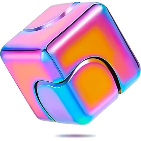 BEMKWG Fidget Spinner Metall Stress Anti Angst Fidget Cube Spielzeug sidget Stressabbau Toys Spirale Fidget Würfel Cover