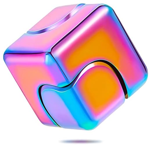 BEMKWG Fidget Spinner, metal, estrés, antiansiedad, juguete del cubo inquieto, juguetes sidget, juguetes para reducir el estrés, espiral, dados inquietos