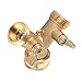 CFTGIW G3 4 Y Shape 2 Way Brass Hose Splitter with Water Faucet Ball Valve for Garden Greenhouse Suitable All Which Hoses to Sealing Can Hose Splitter the Tight Outlet Splitter2