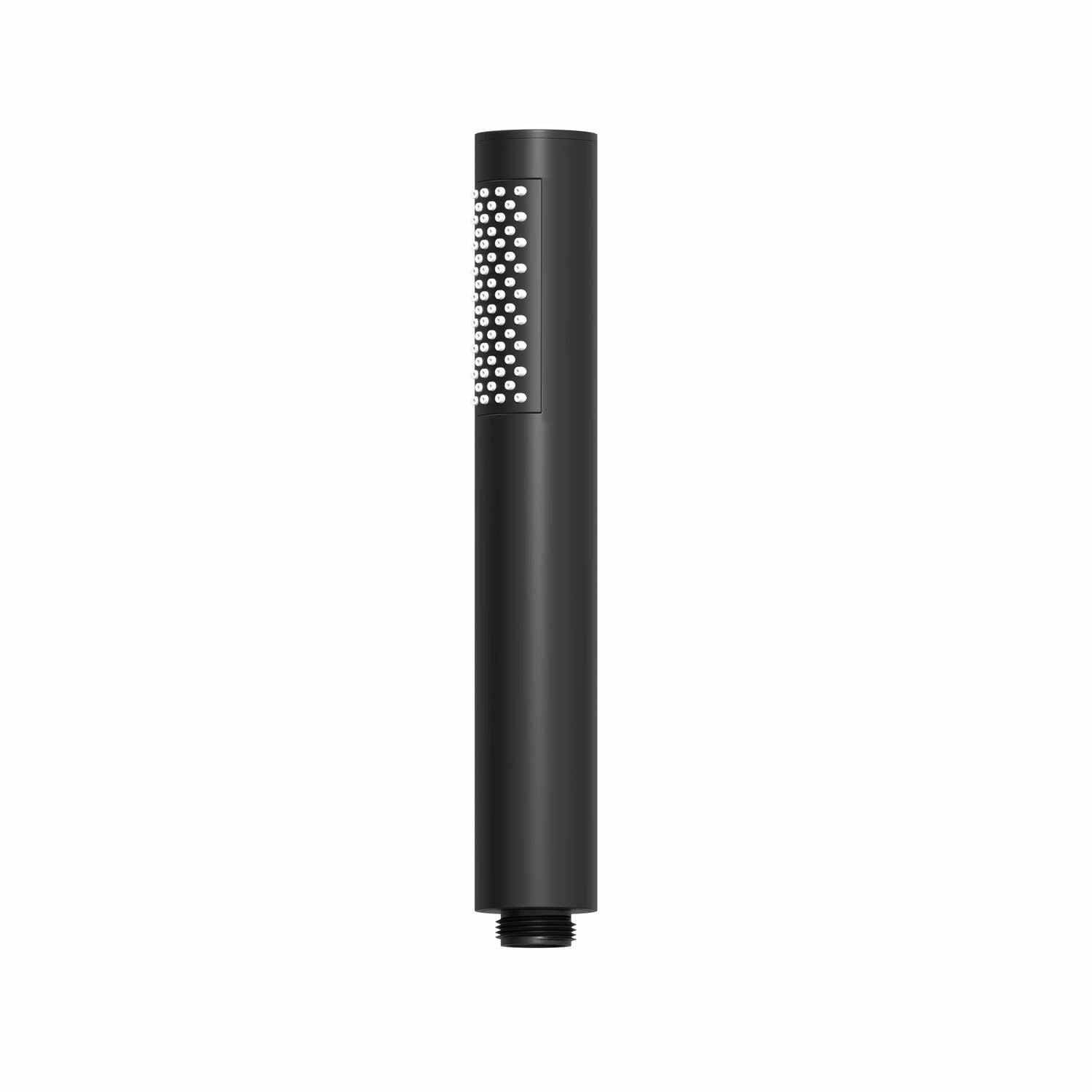 Architeckt Matt Black Architeckt® Universal Bath Shower Handheld Pencil Handset Head Round Single Spray Function Modern Bathroom Handsets For Showers, Black