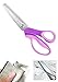Sewing Pinking Shears for Fabric Paper Leather Professional Craft Scissors with Sharp Stainless Steel Blades, P.LOTOR Lightweight Serrated Scissors with Comfortable Handle 9.3 Inch
