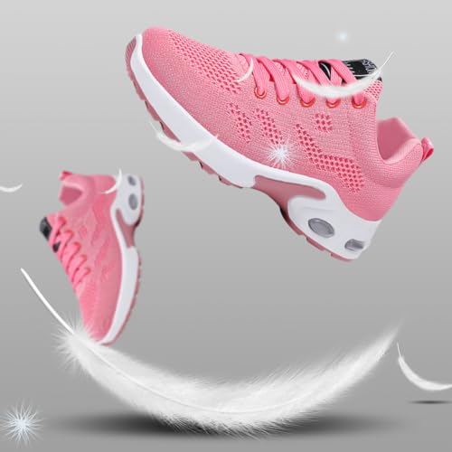 Image of Padgene Womens Sneakers Air Cushion Running Shoes Lightweight Tennis Walking Shoes Mesh Breathable Gym Work Fashion Sneakers Athletic Comfortable Casual