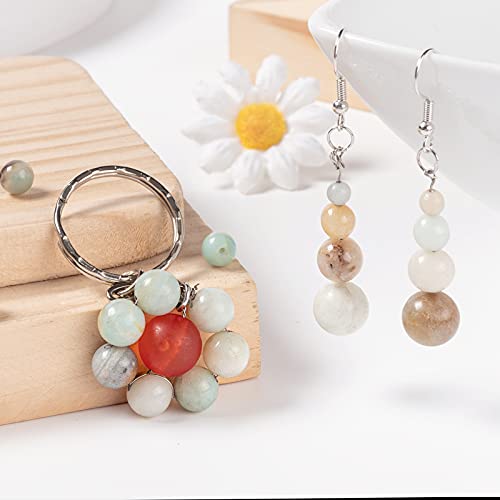 Craftdady 340pcs Gemstone Beads Natural Amazonite Jewellery Making Kit 4~10mm Healing Crystal Energy Gems for Necklace Bracelet Crafts - Image 4