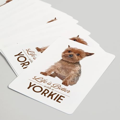 52 Naipes de Póker Yorkie, Fondo Blanco miniatura 5