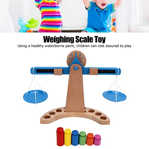 Image of Weighing Scale Toy, Teaching Aid Math Teaching Balance Scales Toy Educational with Tray for Children for School