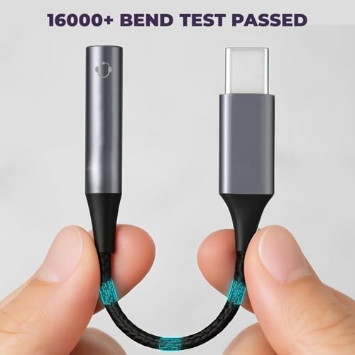 Image of Type C to 3.5mm Earphone Jack Dongle | Premium Audio Adapter | Supports iPhone 15 /16 Series, iPad Pro /Air USB-C, MacBook Pro /Air, iMac (USB-C Ports)