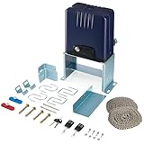 CO-Z 1400lb Automatic Sliding Gate Opener, Electric Rolling Driveway Fence Slide Gate Motor with 2 Remote Controls, Complete Gate Operator Hardware Security System Kit for Sliding Gate Up to 40 Feet