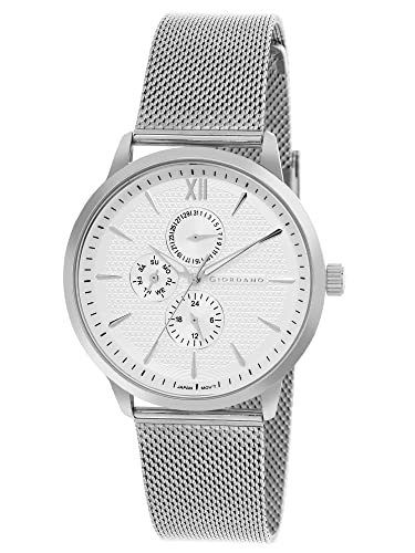 Image of Giordano Analogue Watch for Men with Stylish Mesh Band with Water Resistant Casual Wrist Watch to Complement Your Party Look - GD-50008