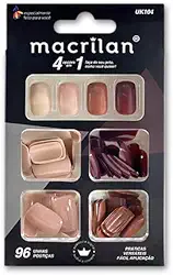 Kit de Unha Postiça (com 96 pçs) 4 cores Macrilan - UK104