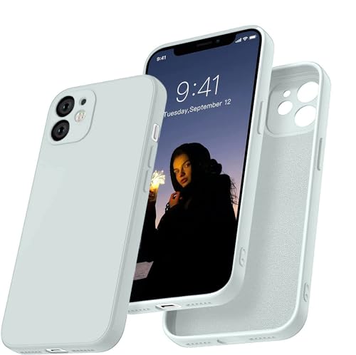Image of VONZEE Liquid Silicone Case Compatible with iPhone 11 6.1 inch(2019), Gel Rubber Full Body Protection Cover Case Drop Protection Case (Square-SEA Grey)