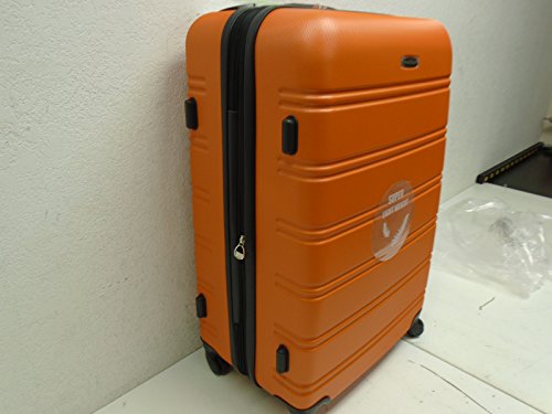 Image of Rockland Luggage Melbourne 3 Piece Set, Orange, Medium