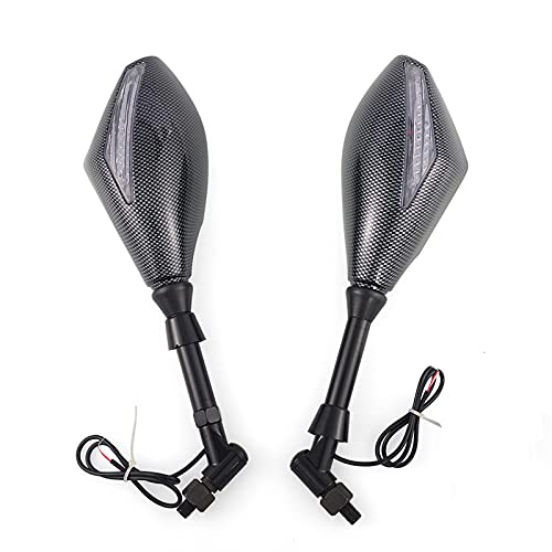 Clignotants rétroviseurs moto noirs pour customiser votre scooter