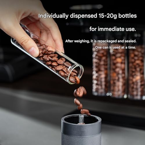 Botellas de café apilables de vidrio de borosilicato y diseño de moda 3