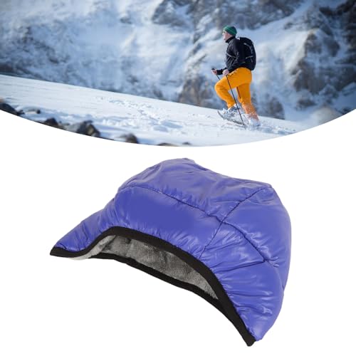 Inverno Pato para Baixo Earflap Chapéu Ultra Leve Confortável Quente Ao Ar Livre Chapéu para Montanh