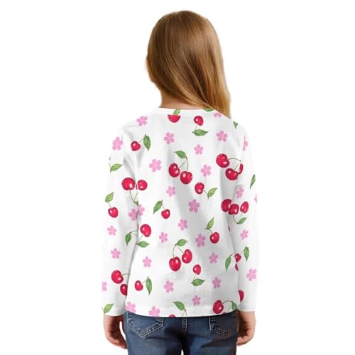 Girls Shirts Long Sleeve Tie Knot Shirt Cute Tops for Girls Size 5-124