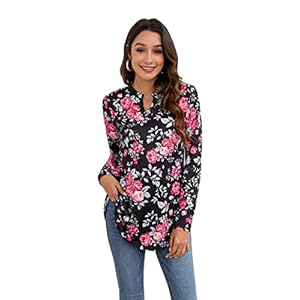 Enmain Womens Blouse Shirt Long Sleeve V...
