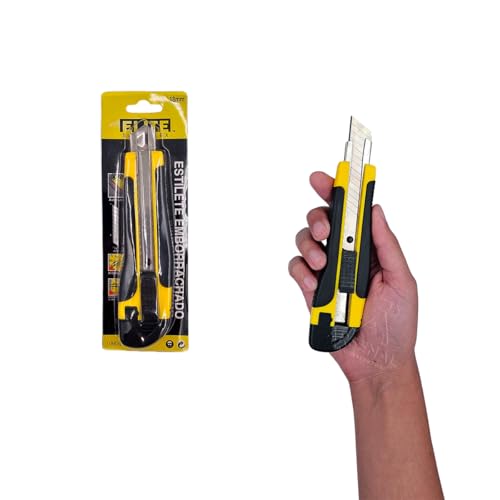 ELITE SUPERFLEX - Estilete 18mm Emborrachado com Trava Automatica Elite