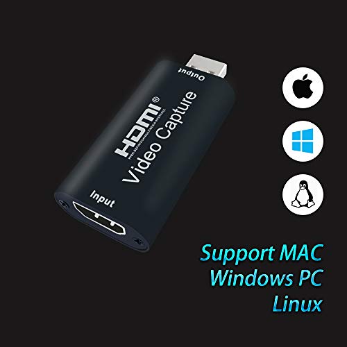 MICROWARE USB 2.0 Audio Video Capture Cards HDMI to USB 1080p USB2.0 Record via DSLR Camcorder Action Cam for High Definition Acquisition, Live... - Image 5