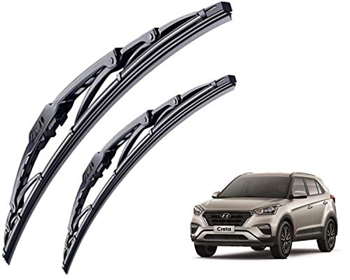Image of WolkomHome High Performance OE Car Wiper Blade Replacement set of 2 Pc Right 26 inch Left 16 inch for Hyundai Creta 2019
