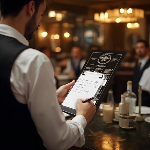 Prancheta Slip Transparente (12x18,5cm) com Prendedor Metálico Wire Clip e Papel Branco 50fls A6 - K