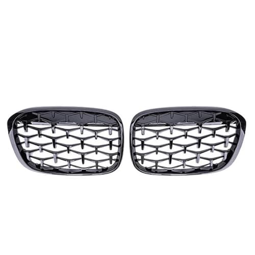 Grille de radiateur calandre avant diamantée BMW X1 F48 F49 noir