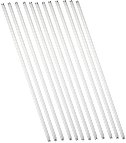 Eiko (12-Pack) 15 Watt T8 Fluorescent Tube Light Bulb, 4100K Cool White, Medium Bi-Pin Base